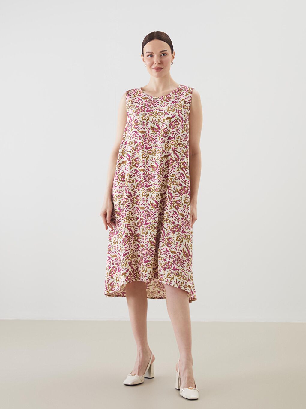 LCW Grace Woman ECRU Dress -S5K456Z8-LRA