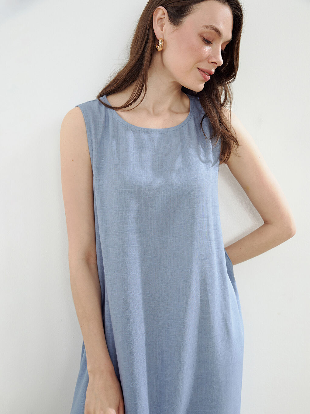 LC Waikiki Woman BLUE Dress -S5K457Z8-J0L