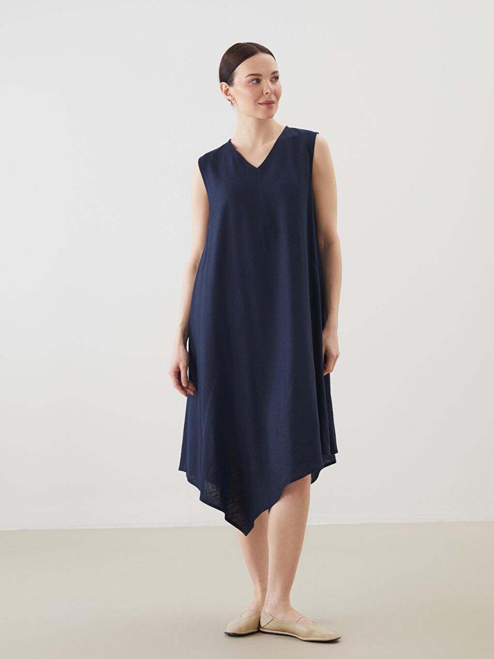 LCW Grace Woman NAVY Dress -S5K465Z8-HNG