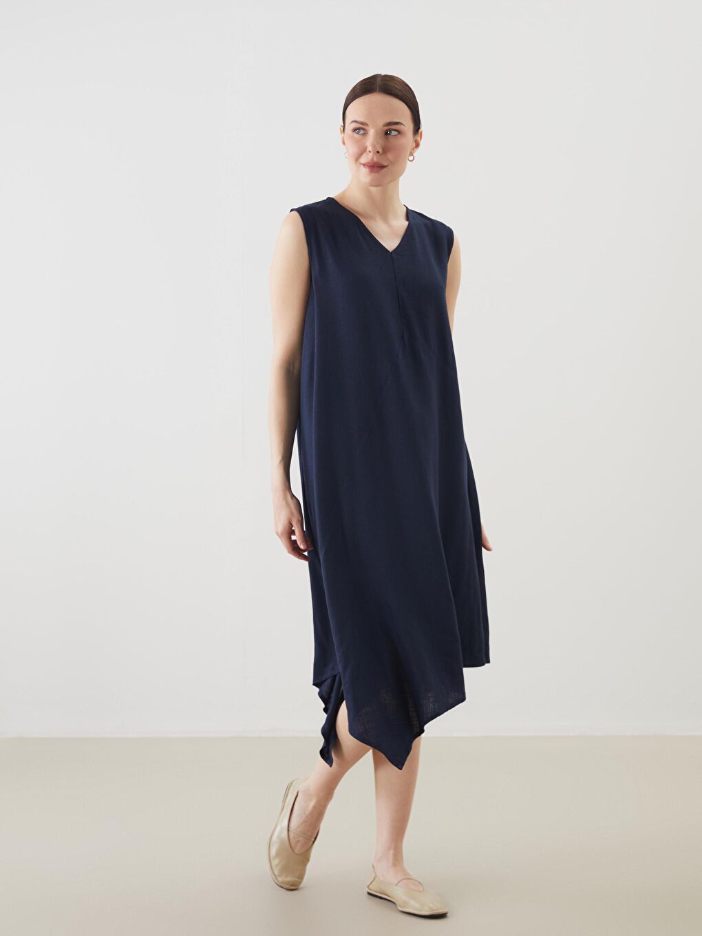LCW Grace Woman NAVY Dress -S5K465Z8-HNG