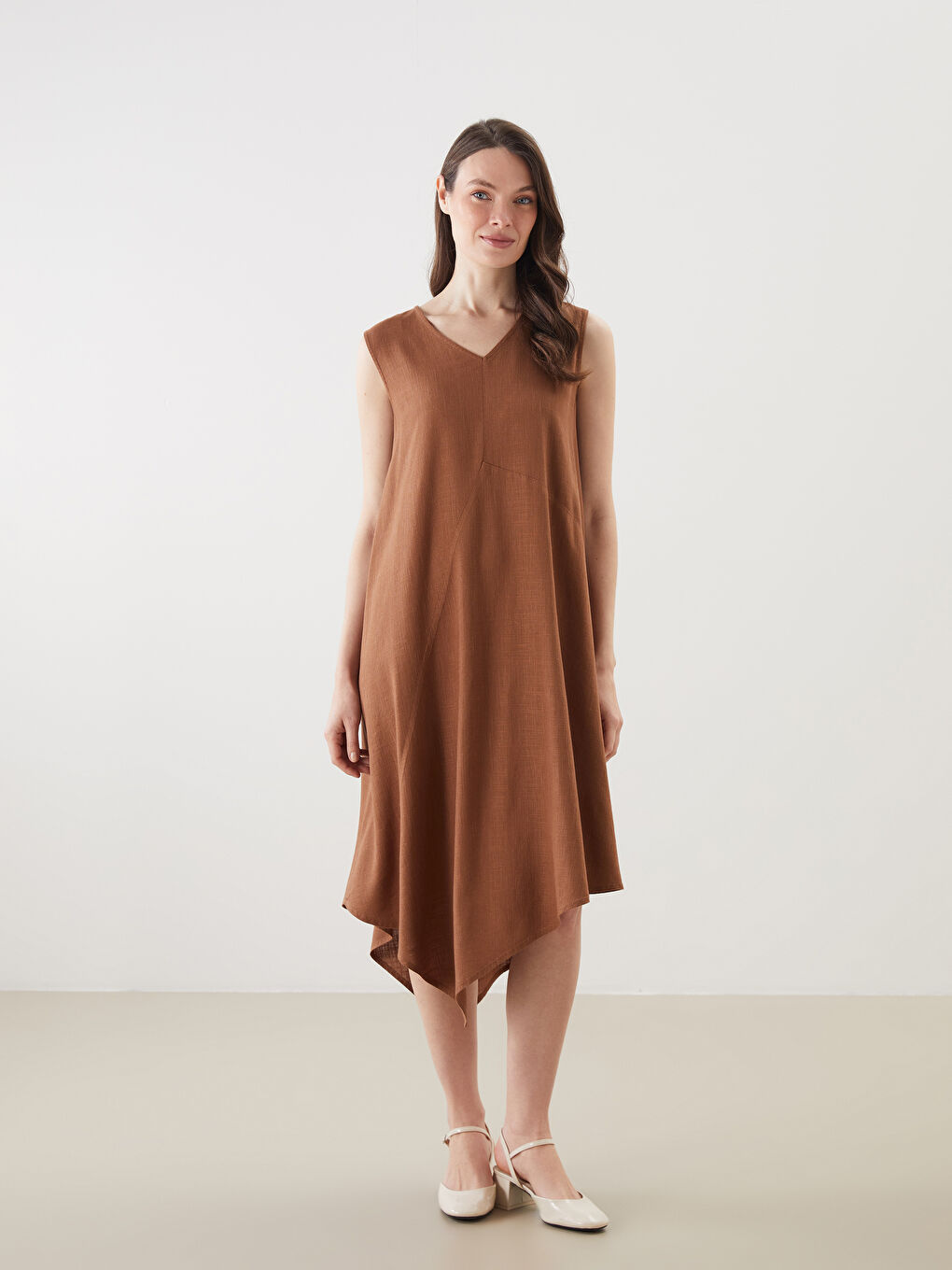 LCW Grace Woman BROWN Dress -S5K465Z8-R1M