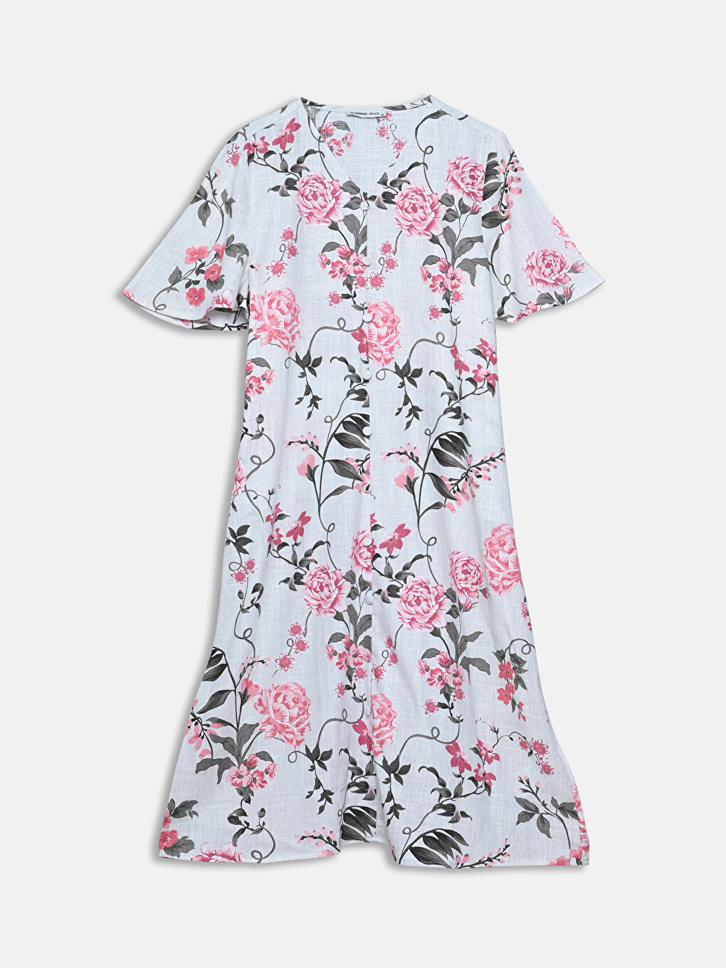 Rochie cu Decolteu în V, Aspect de In, pentru Femei-4