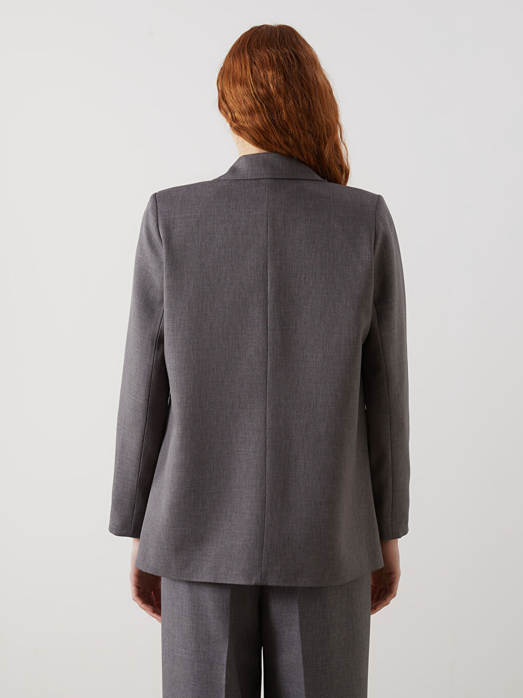 LCW Vision Gri Kadın Blazer Ceket - 3
