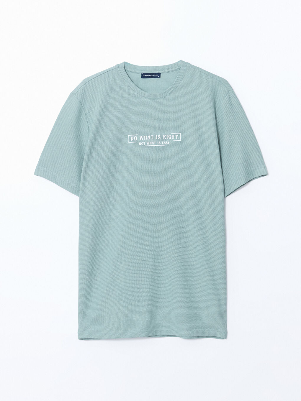 Crew Neck Short Sleeve Printed Combed Cotton Men's T-shirt -S5K490Z8-YHB