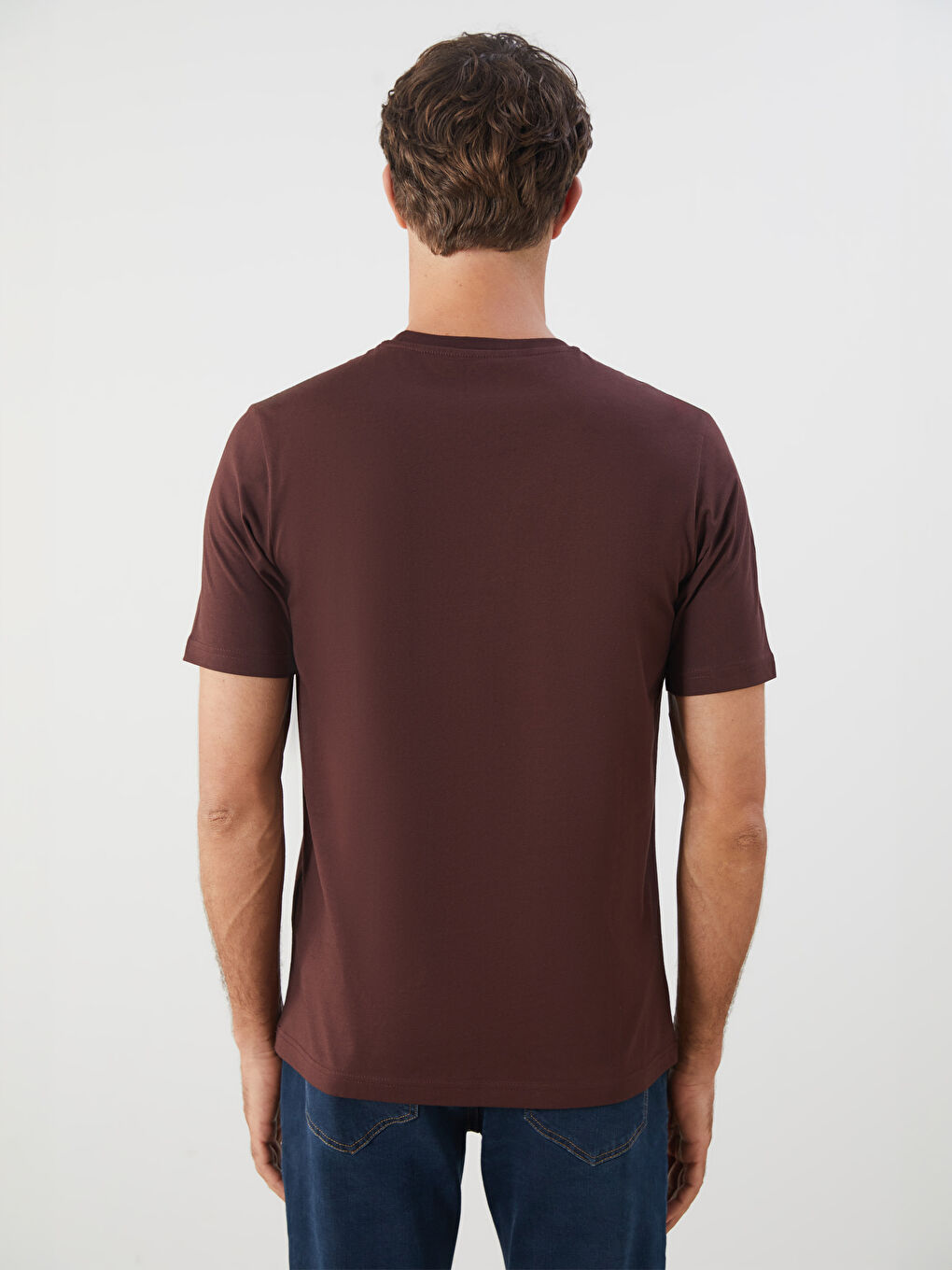 LCWAIKIKI Classic Crew Neck Printed Jersey Men's T-Shirt -S5K491Z8-ZKL