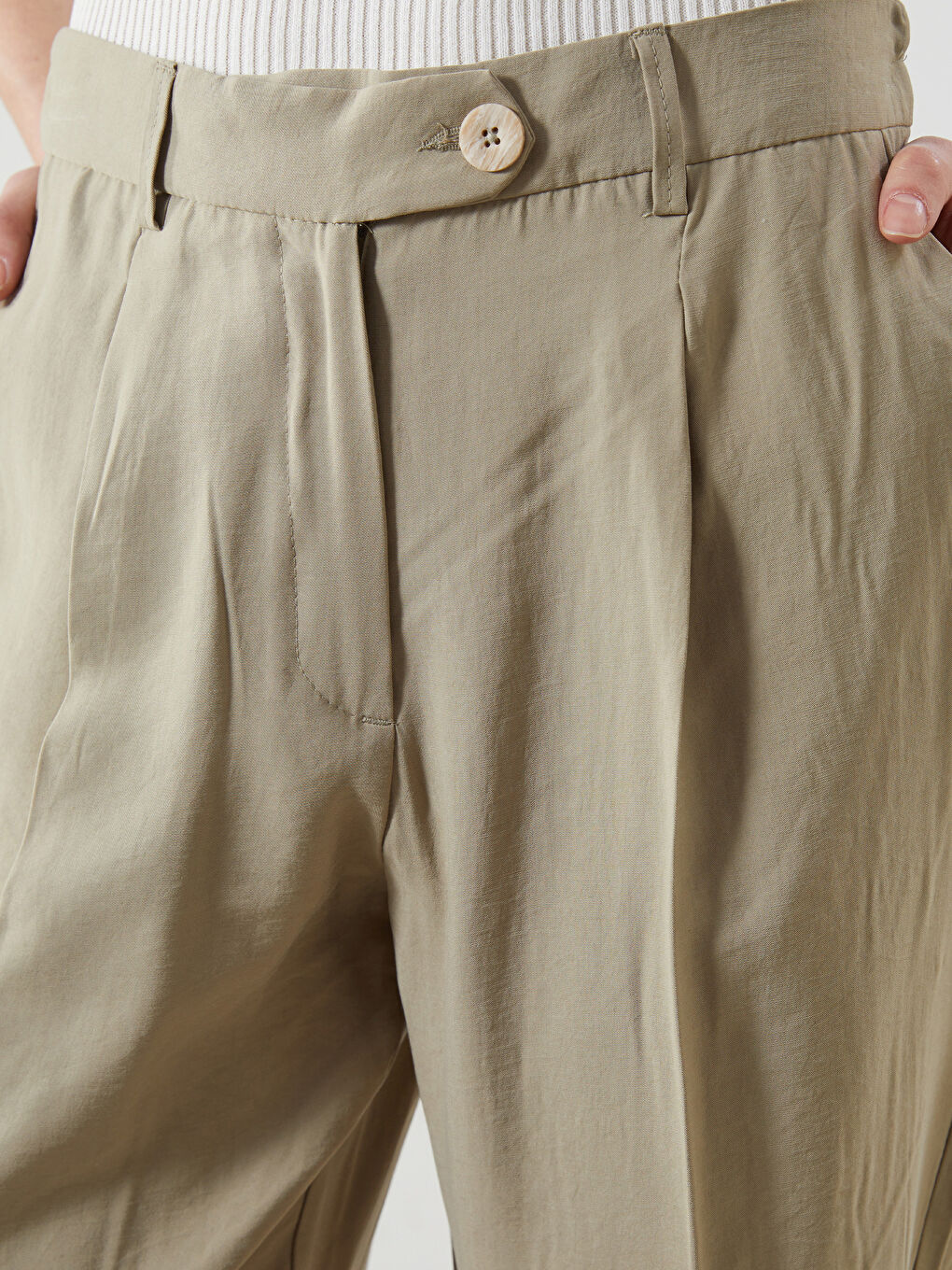 بنطلون سجائر للسيدات بخليط مودال-2