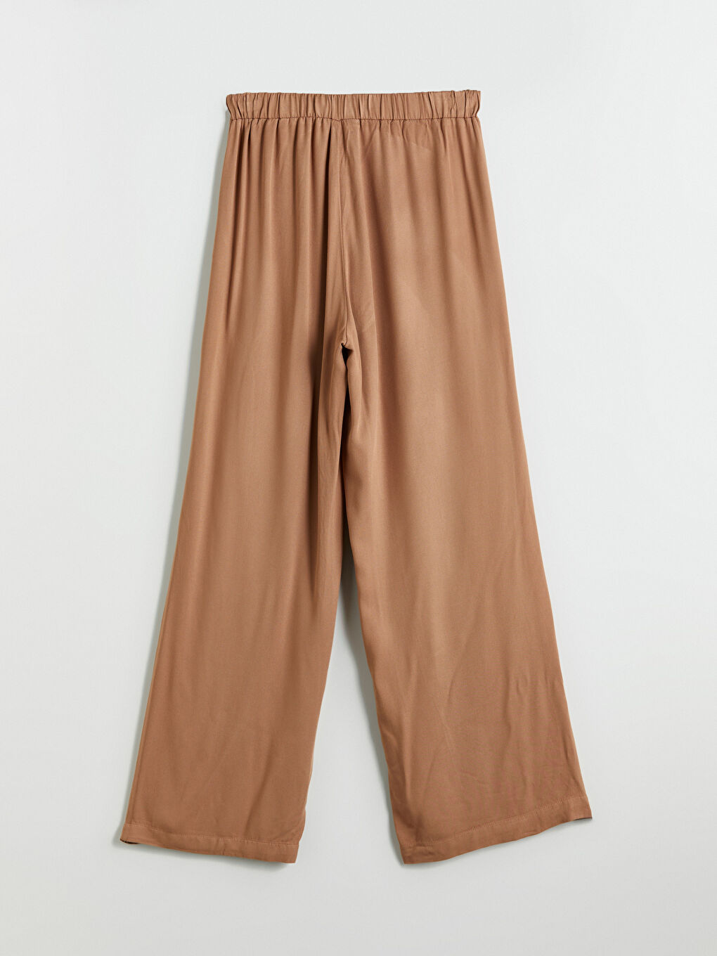 Elastic Waist Wide Leg Women's Trousers-6