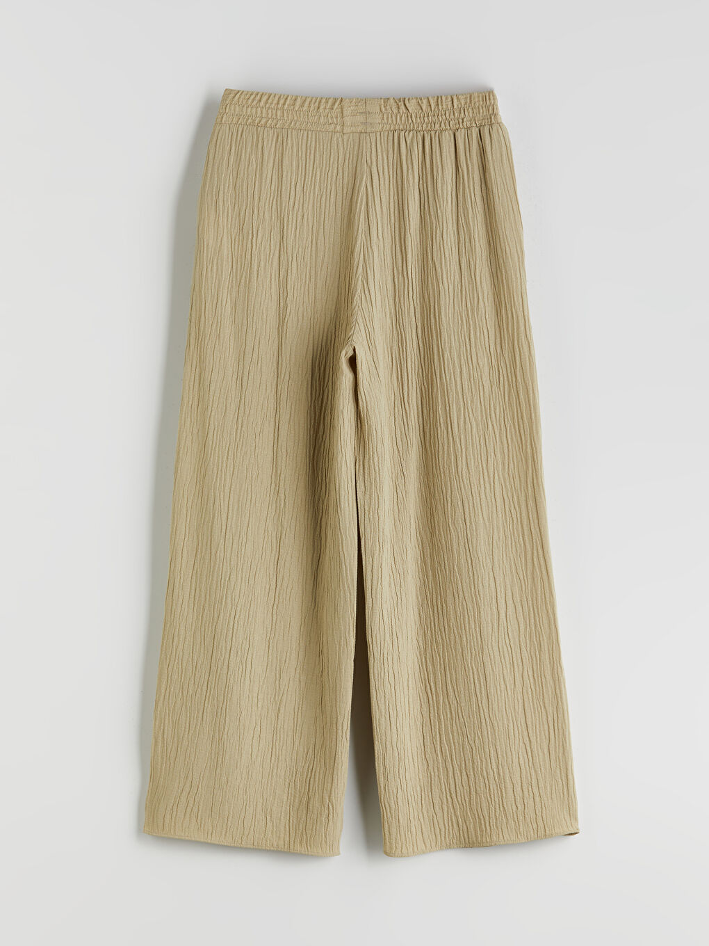LCWAIKIKI Classic Elasticated Waist Textured Women's Trousers -S5K500Z8-GDQ
