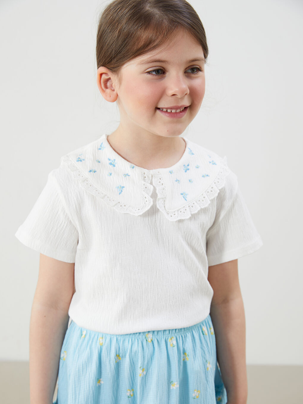 Floral Girls' Blouse and Skirt 2 Pack -S5K506Z1-R9J