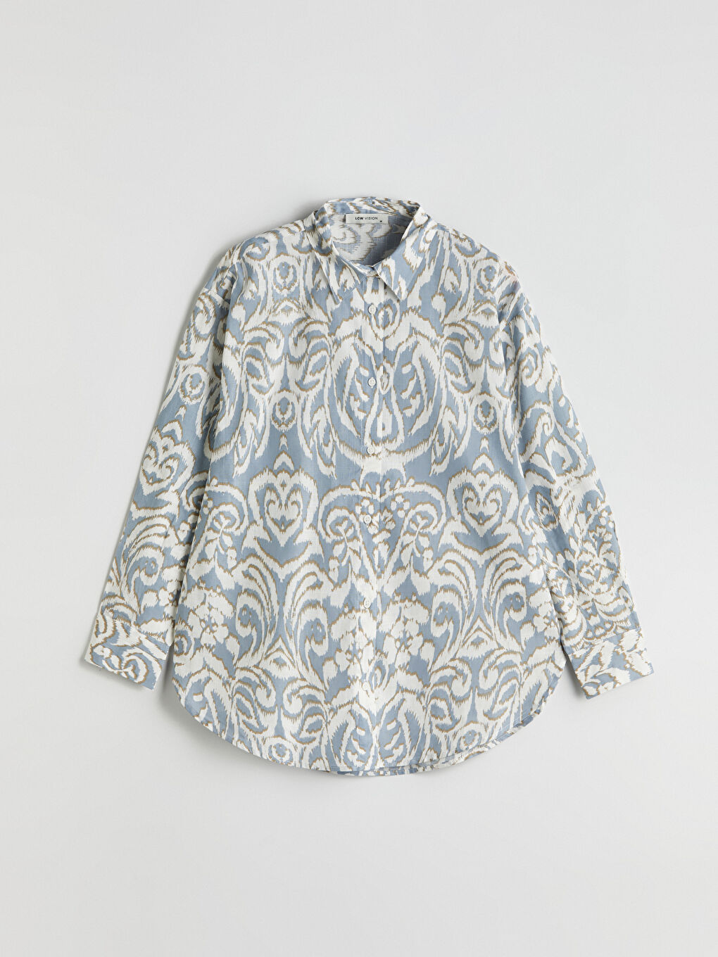LCW Vision Patterned Oversize Women's Shirt -S5K527Z8-LQB