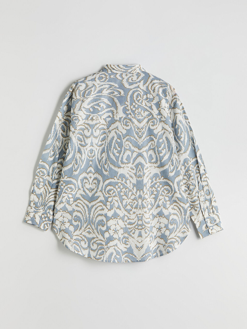 LCW Vision Patterned Oversize Women's Shirt -S5K527Z8-LQB