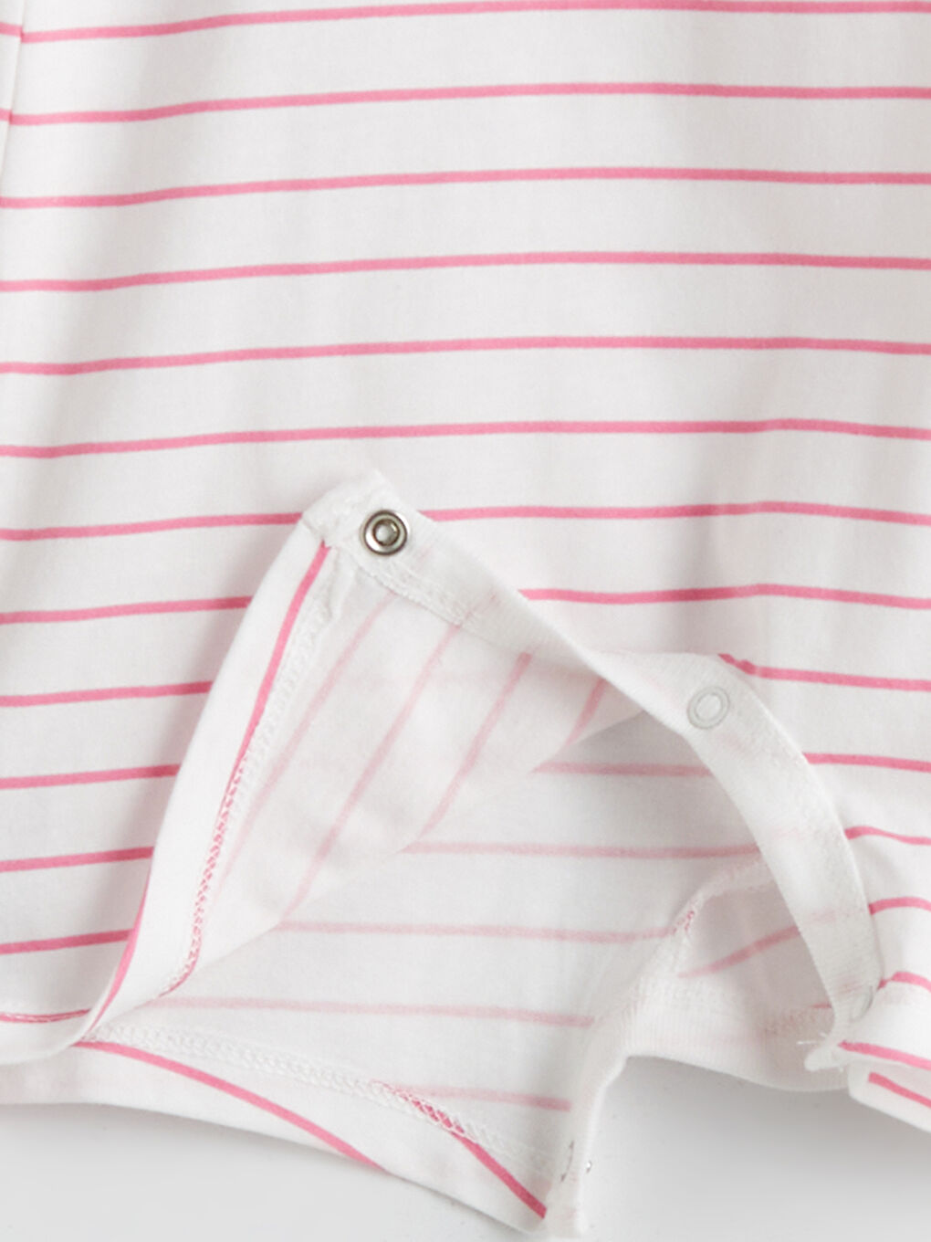 Ekru Bisiklet Yaka Kız Bebek Penye Tulum-2