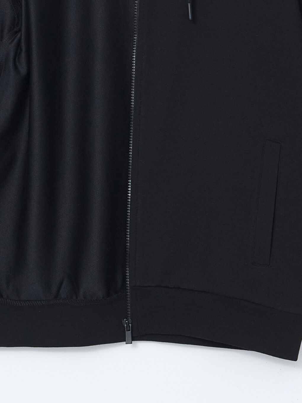 LCWAIKIKI Basic Hooded Long Sleeve Men's Zip-Up Sweatshirt -W52054Z8-CVL