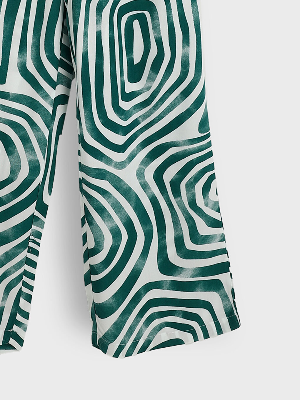 Elasticated Waist Patterned Women's Trousers-7
