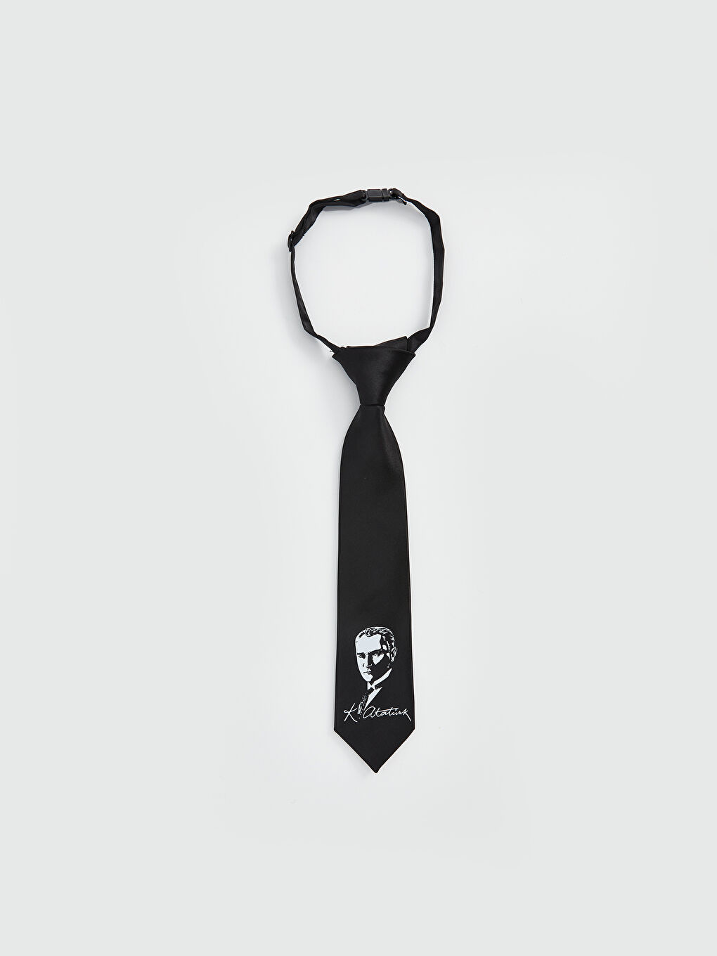 LCW ACCESSORIES Siyah Atatürk Baskılı Erkek Çocuk Kravat