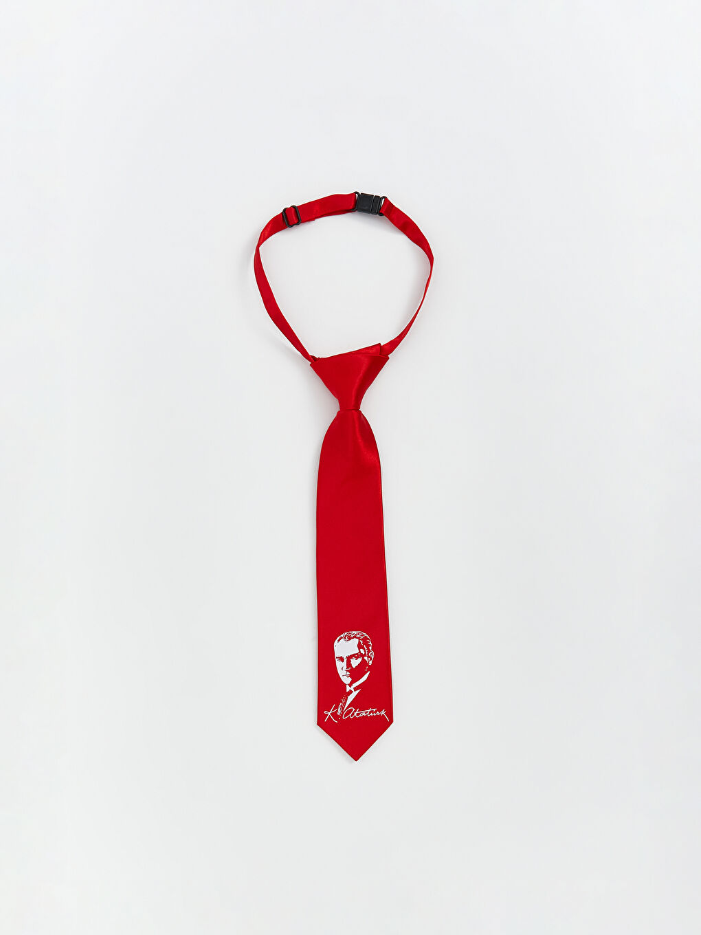 LCW ACCESSORIES Kirmizi Atatürk Baskılı Erkek Çocuk Kravat
