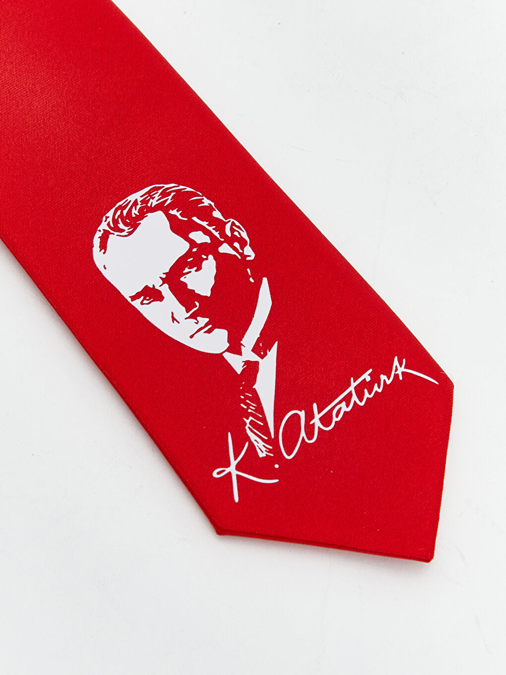 LCW ACCESSORIES Kirmizi Atatürk Baskılı Erkek Çocuk Kravat - 1
