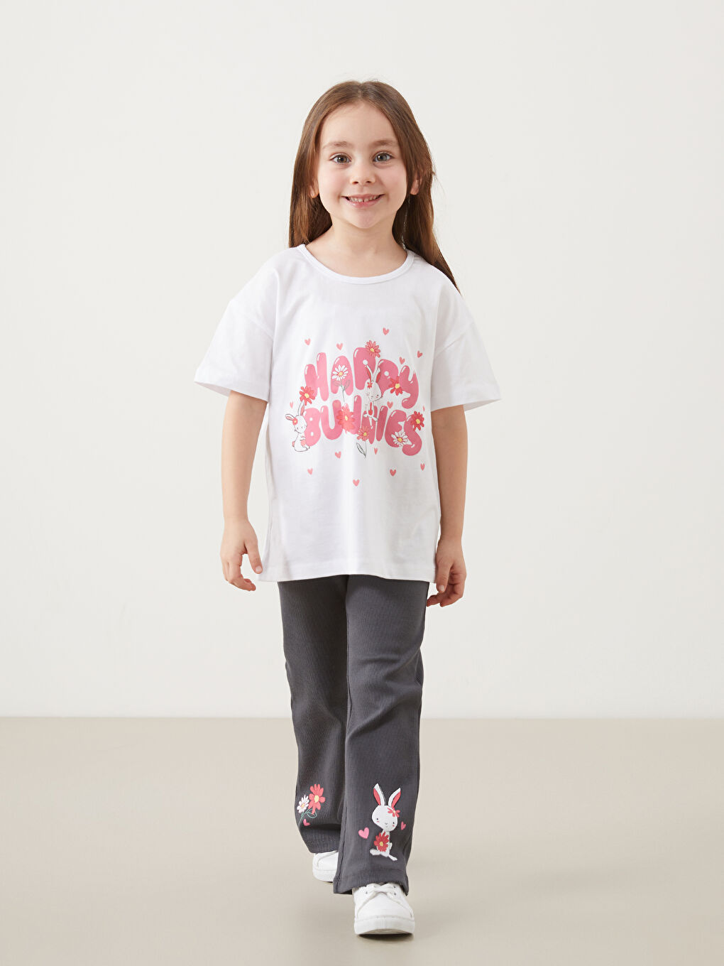 Printed Girls' Sweatshirt and Leggings 2 Pack -S5K559Z1-JYX