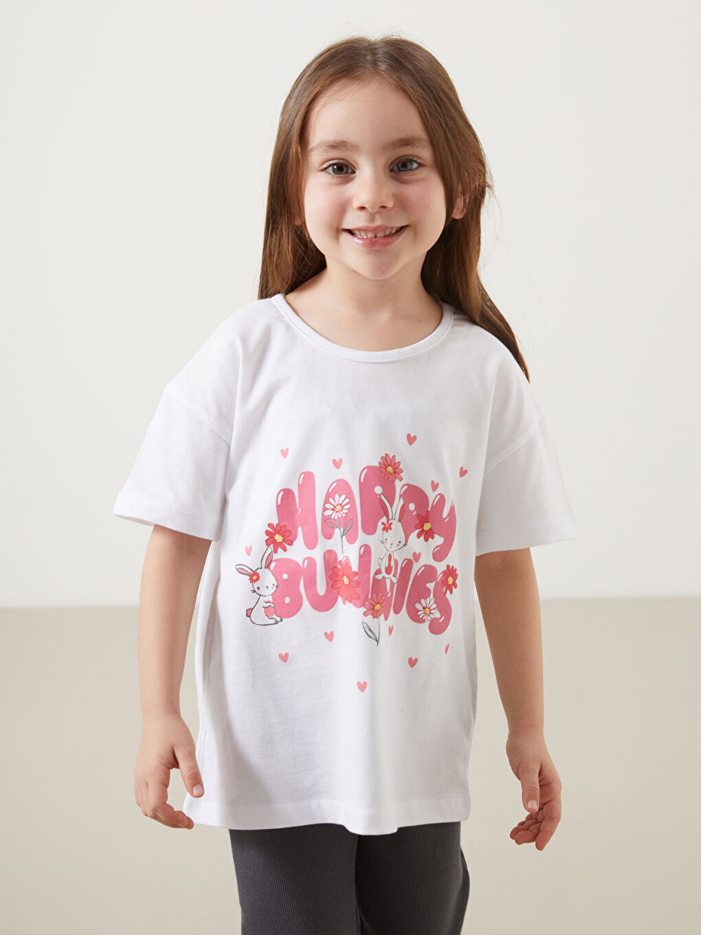 Printed Girls' Sweatshirt and Leggings 2 Pack -S5K559Z1-JYX