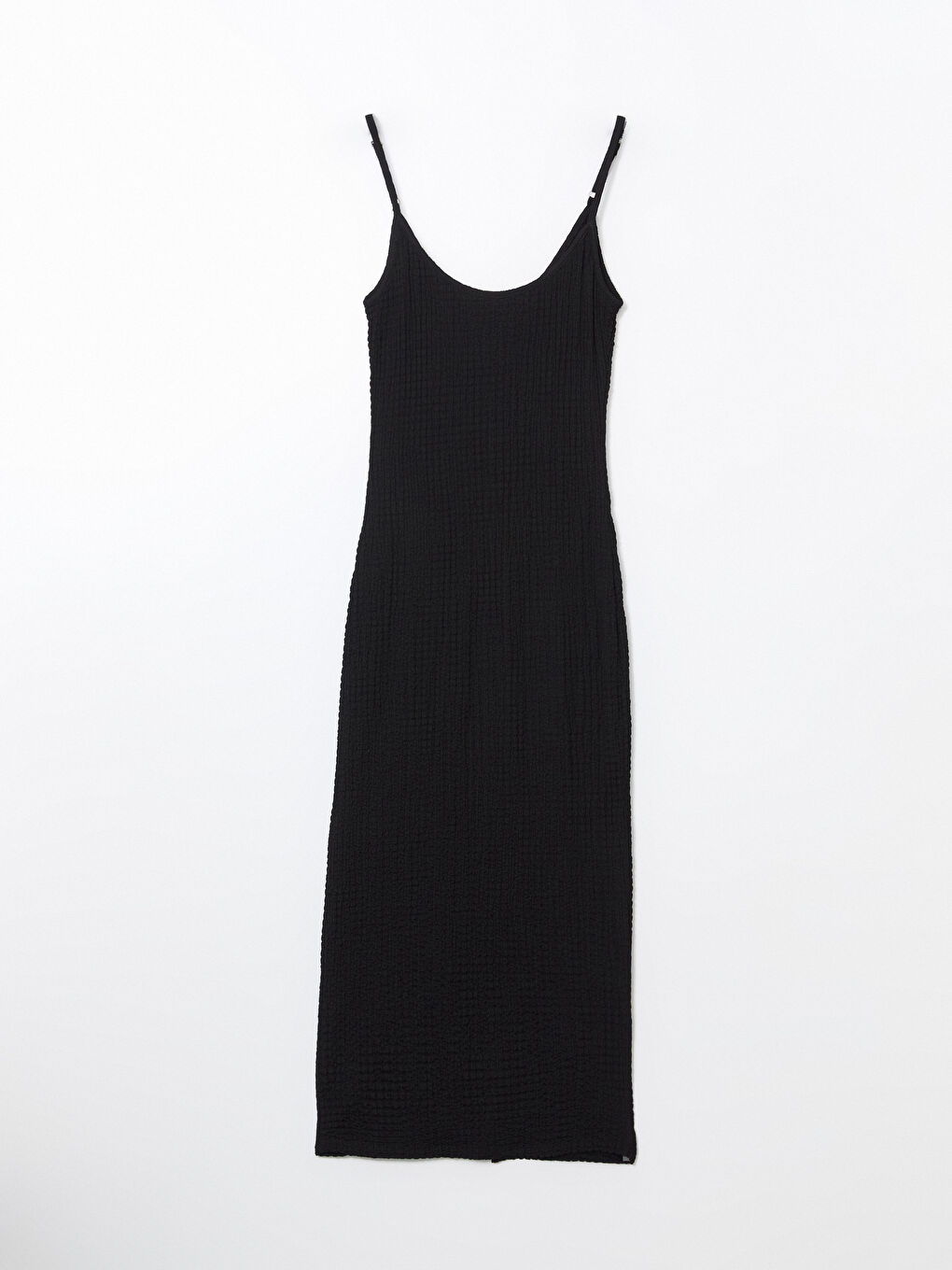 U Neck Textured Women'S Dress -S5K563Z8-CVL