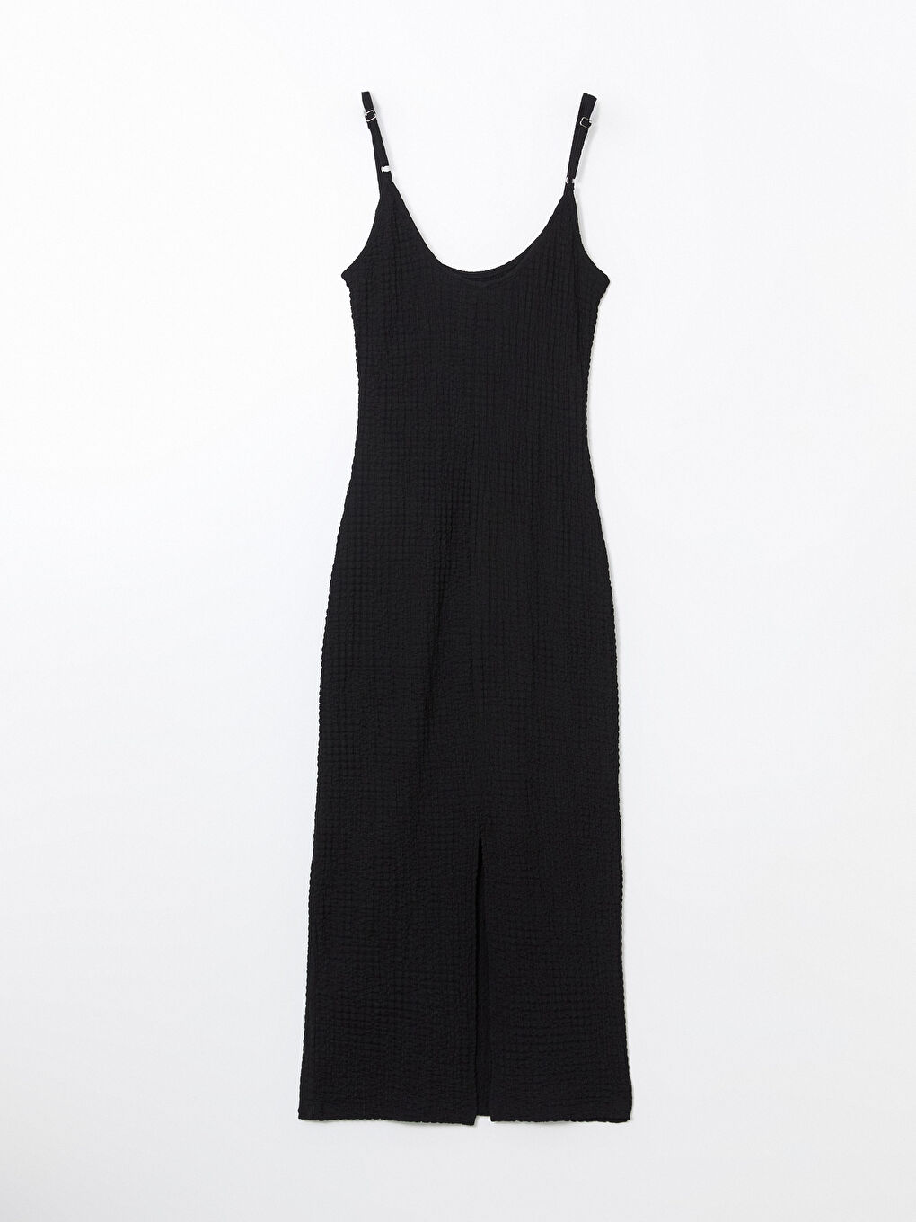 U Neck Textured Women'S Dress -S5K563Z8-CVL