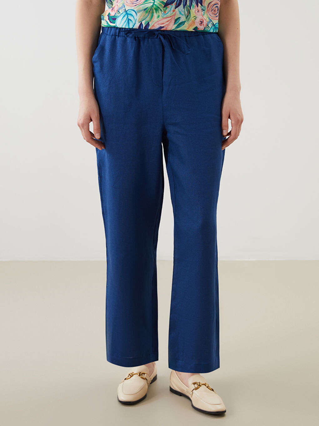 LCWAIKIKI Classic TAMNO PLAVA Pantalone Žena -S5K576Z8-VB1