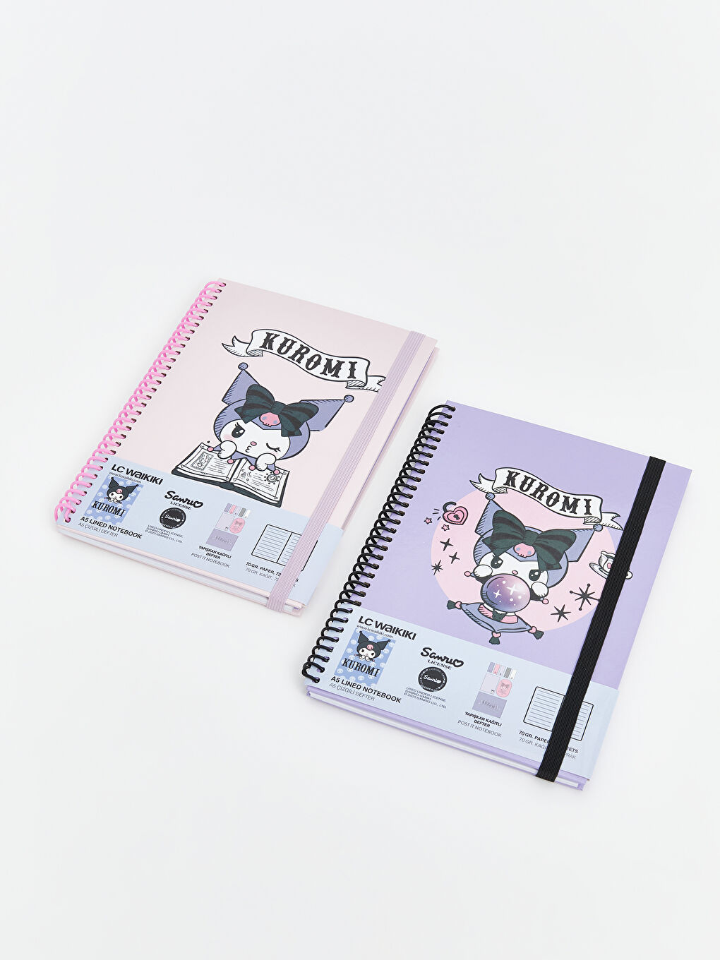 Kuromi Printed Girls' Striped Notebook -S5K586Z8-QBC