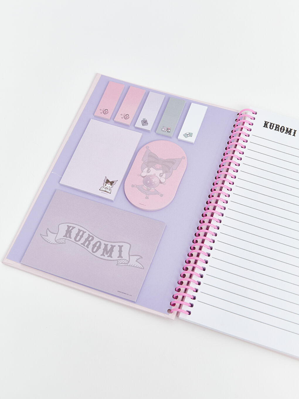 Kuromi Printed Girls' Striped Notebook -S5K586Z8-QBC