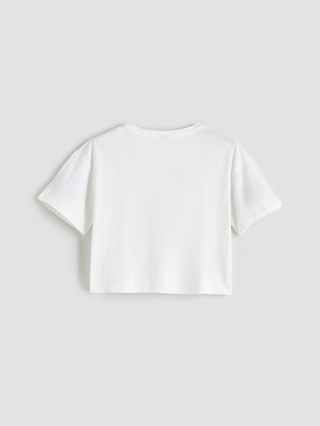 Crew Neck Girls' T-Shirt-1