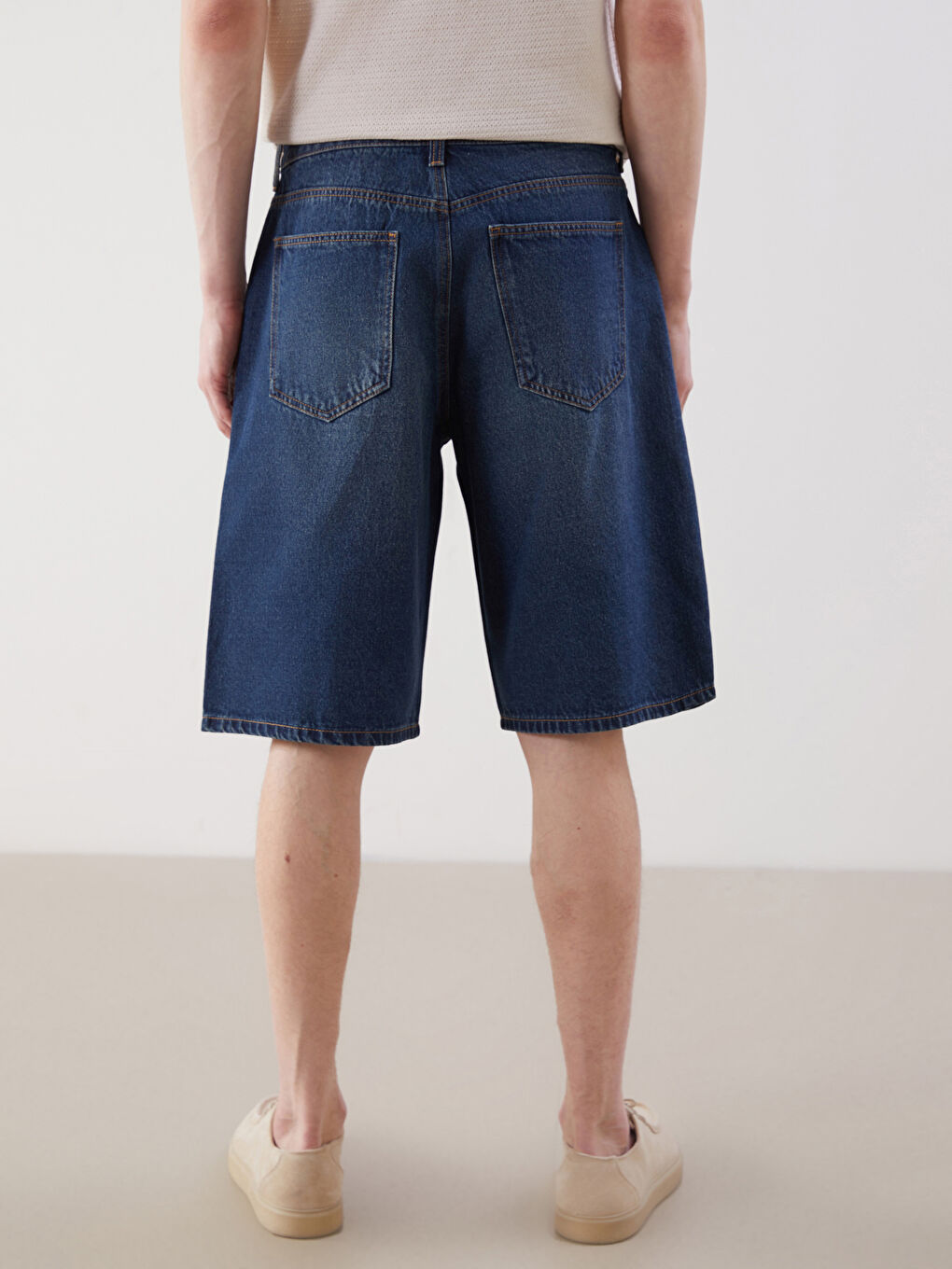 LCW Jeans Χαλαρή Εφαρμογή Τζιν Σορτς Ανδρικά -S5K625Z8-309