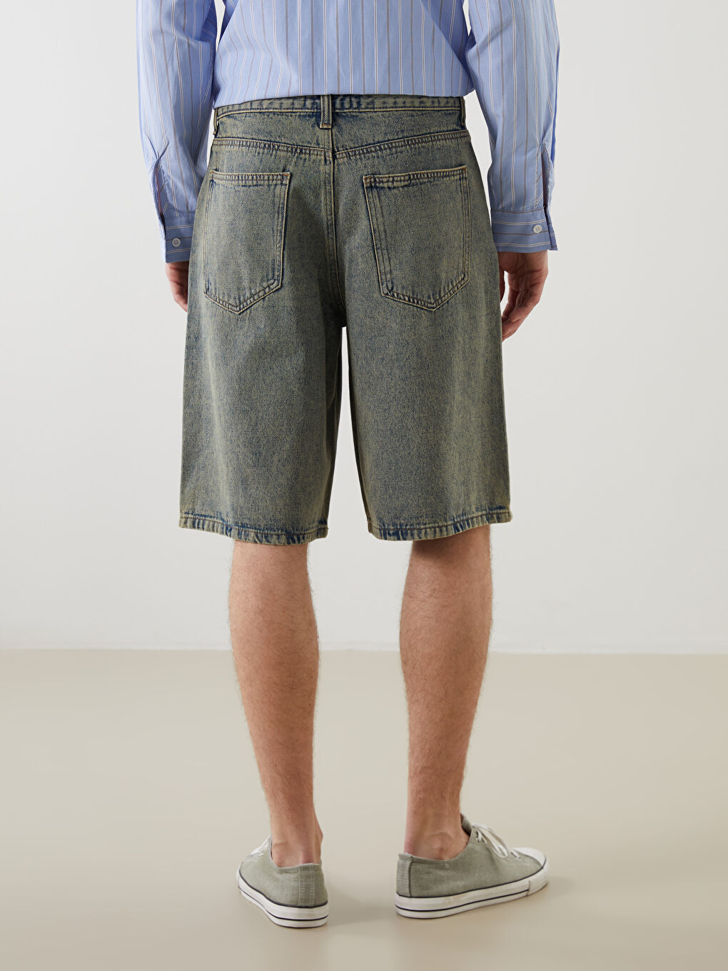 LCW Jeans Loose Fit Erkek Jean Şort -S5K628Z8-H45