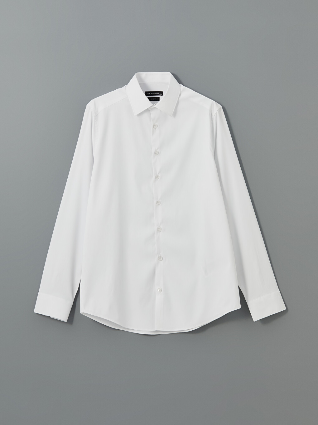 Cămașă Slim Fit Cu Mânecă Lungă Din Gabardină Pentru Bărbați-9