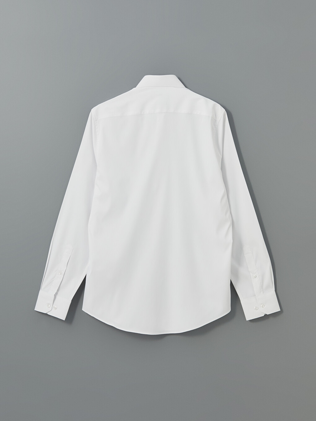 Cămașă Slim Fit Cu Mânecă Lungă Din Gabardină Pentru Bărbați-11