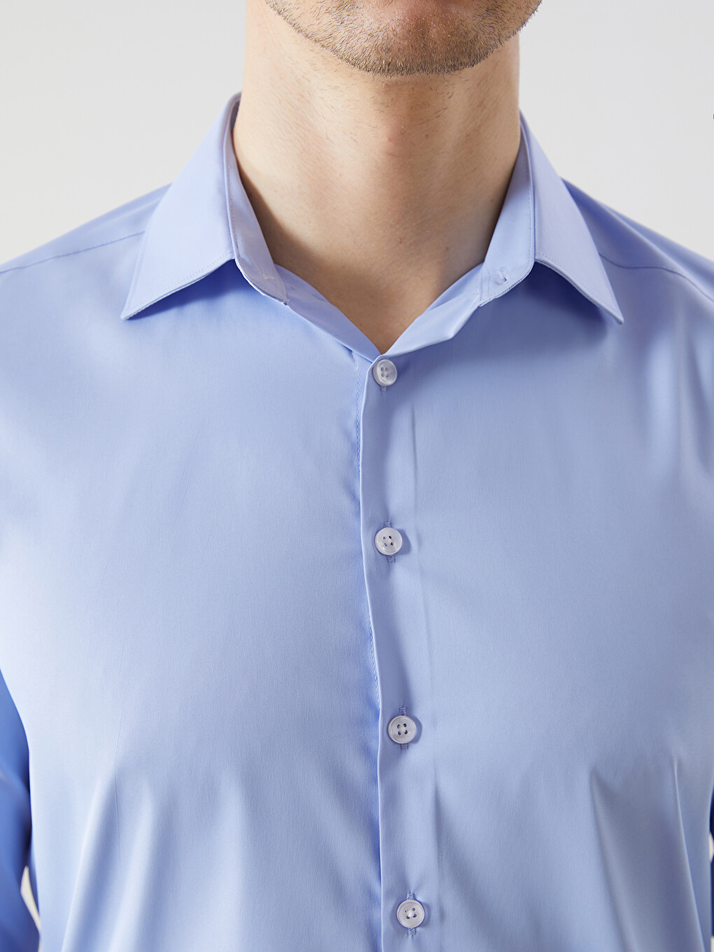 Muška Košulja Dugih Rukava Slim Fit Od Gabardina-5