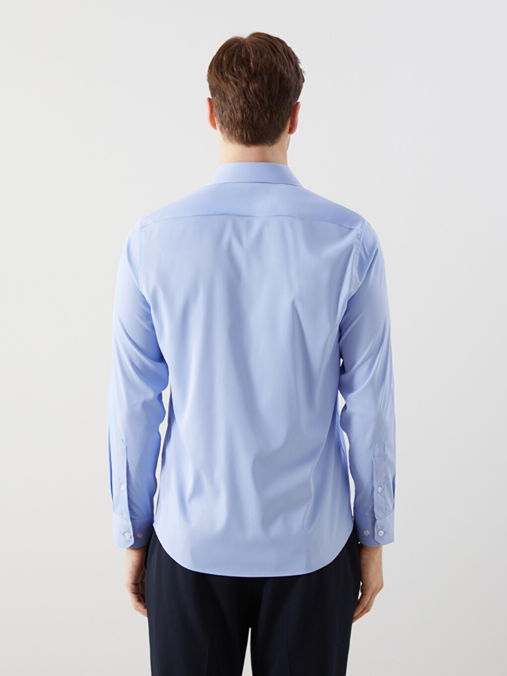 Muška Košulja Dugih Rukava Slim Fit Od Gabardina-7