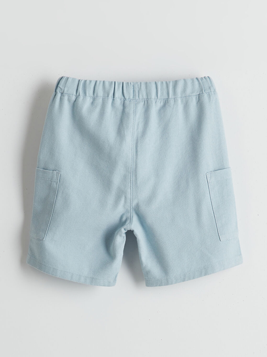 Short en Lin à Taille Élastiquée pour Garçons avec Poches-2