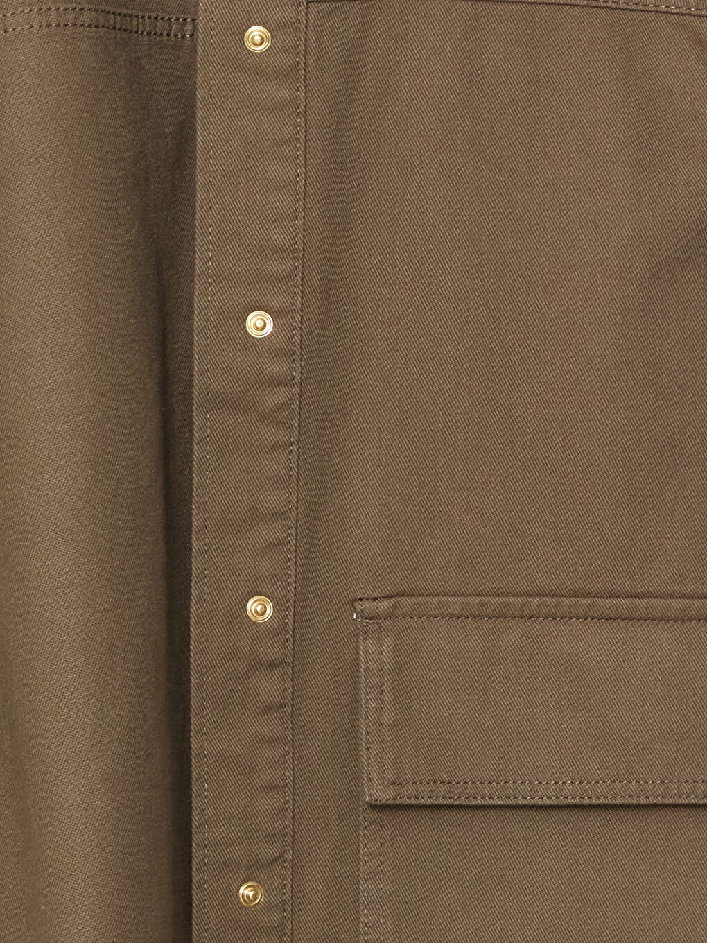 Haki Loose Fit Kadın Gömlek Ceket-6