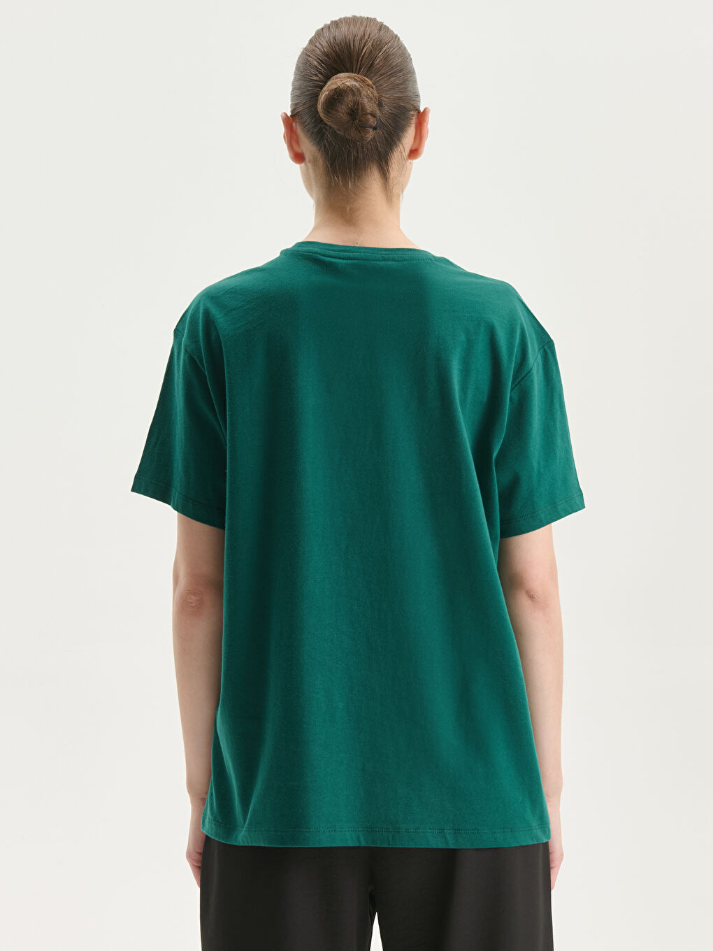 Crew Neck Printed Women's T-Shirt -S5K737Z8-KVX
