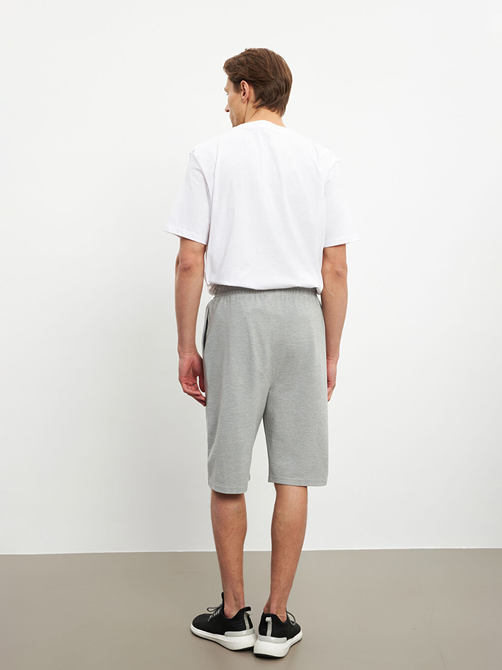 Gri Standart Kalıp Erkek Şort-2