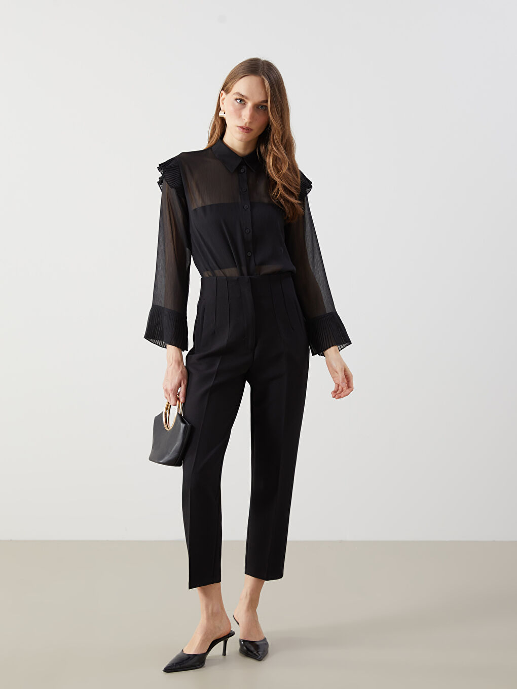Standard Fit Women's Cigarette Trousers -S5K743Z8-CVL