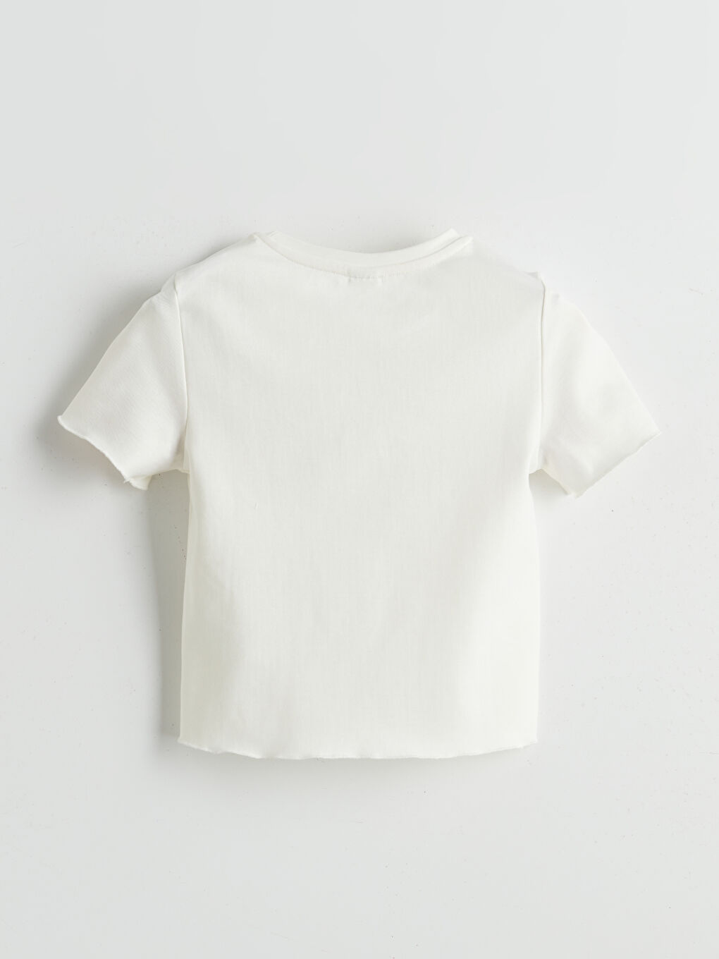 Crew Neck Girls' Crop T-Shirt -S5K756Z4-R9J