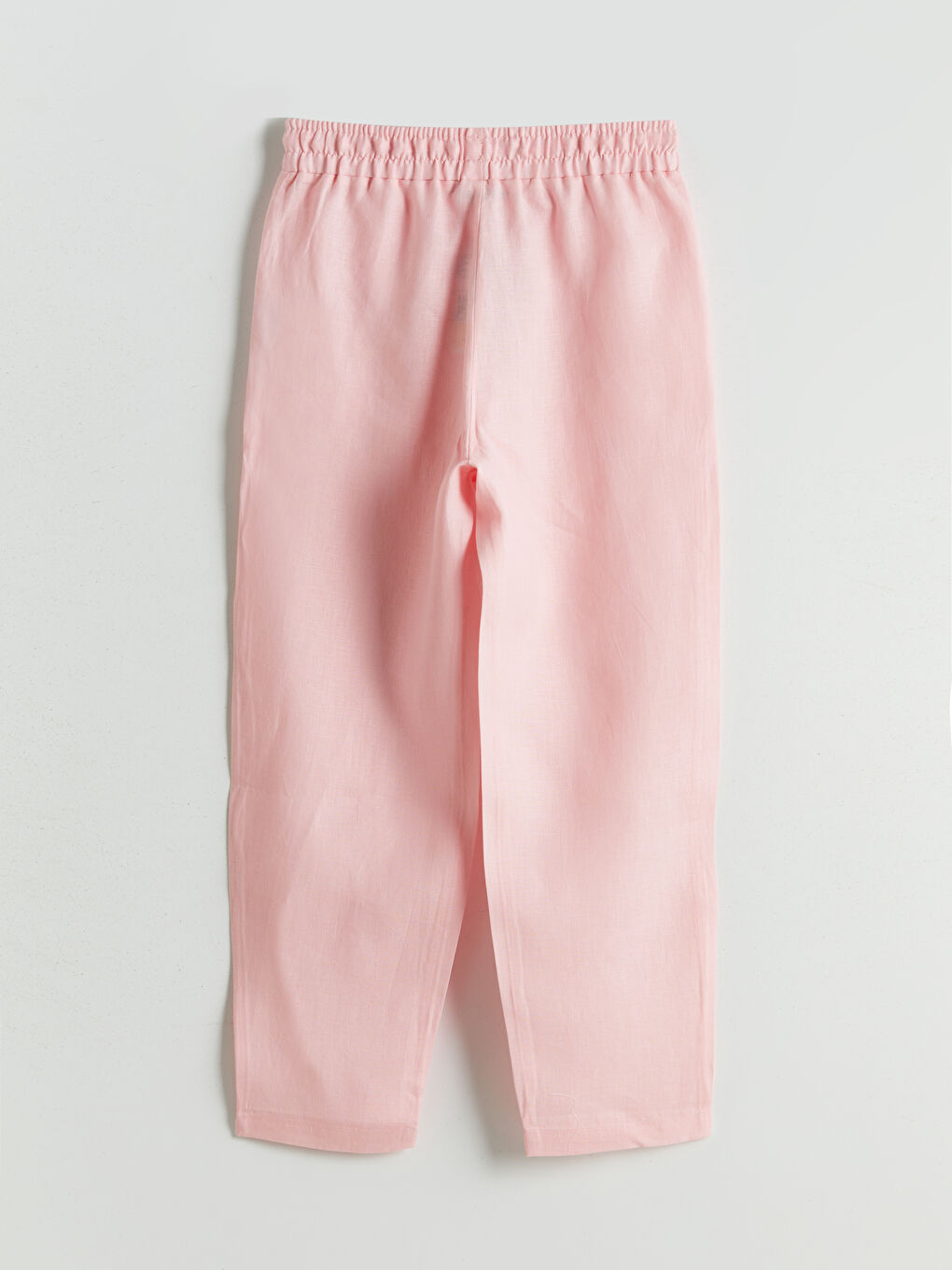 Elasticated Waist Linen Women's Trousers -S5K763Z8-QX9