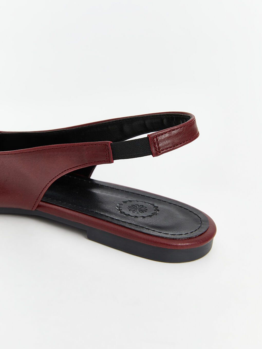 Leather Look Metal Applique Detailed Women's Ballerinas -S5K782Z8-A6J