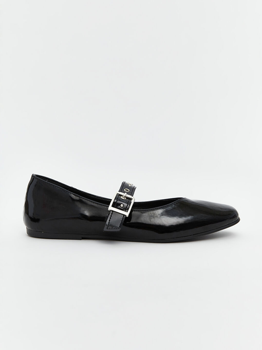 Leather Look Woman Flat Shoes -S5K783Z8-HEG
