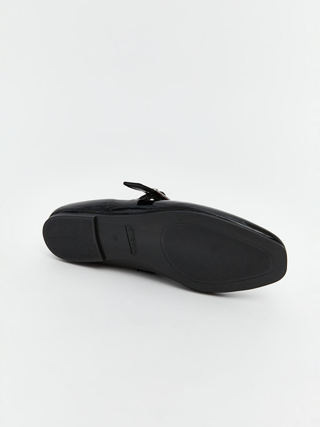 Leather Look Woman Flat Shoes -S5K783Z8-HEG