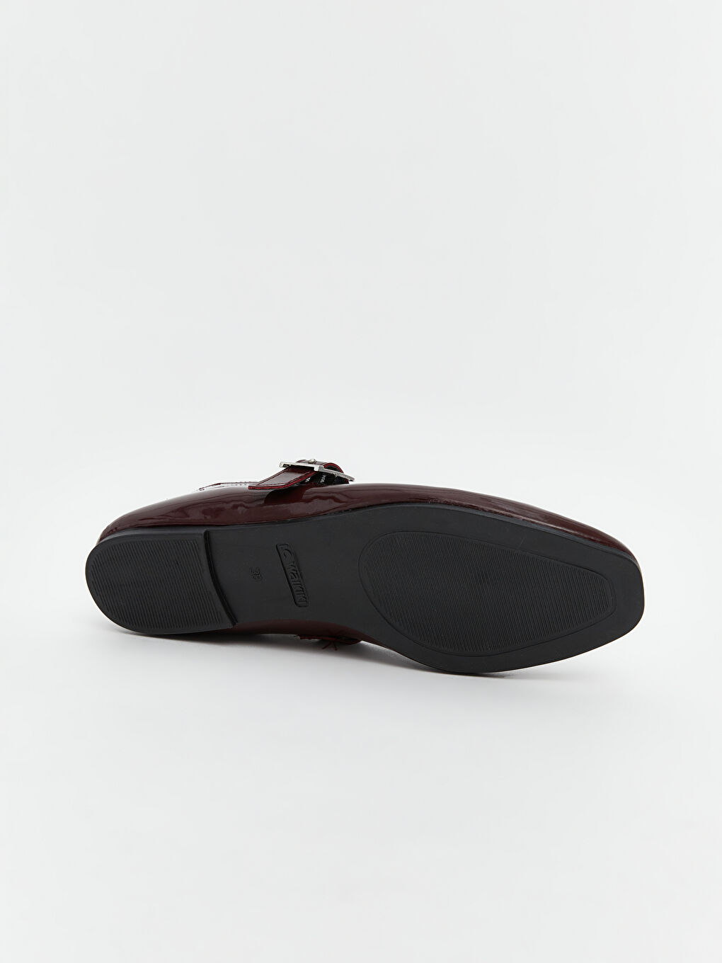 Leather Look Woman Flat Shoes -S5K783Z8-JEX