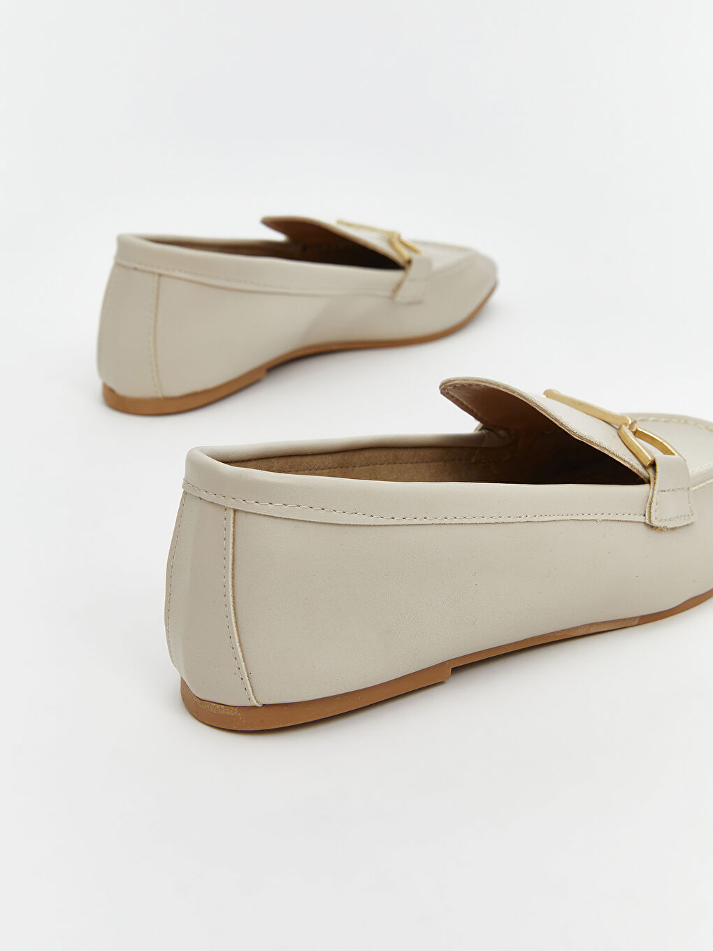 Leather Look Metal Appliqué Women's Classic Shoes -S5K785Z8-FPT