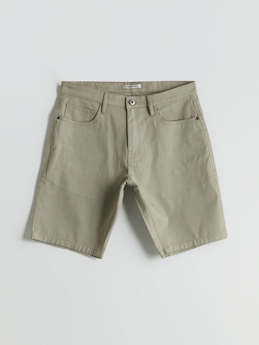 Ерлерге арналған тар пішімдегі саржа шолақ шалбар-4