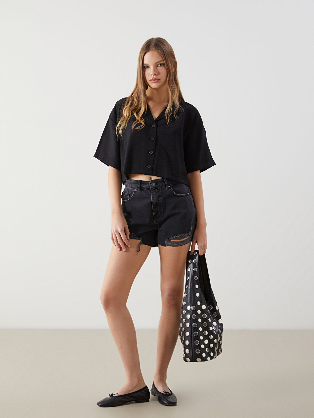 Loose Fit Buttoned Women's Shirt -S5K802Z8-CVL