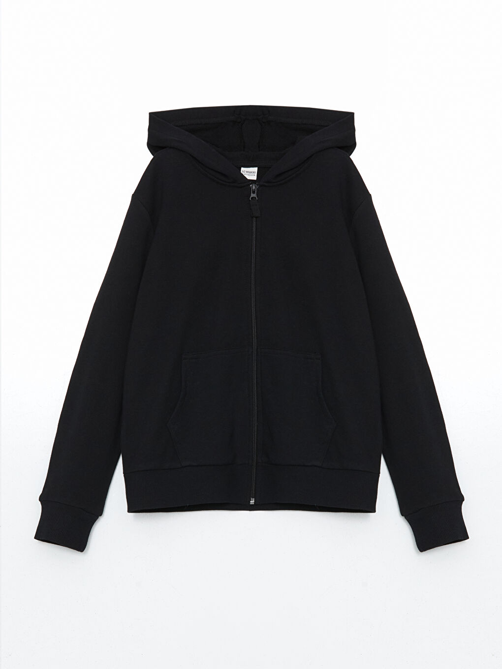 LCW Kids Hooded Basic Long Sleeve Girls' Zippered Sweatshirt -W52269Z4-CVL